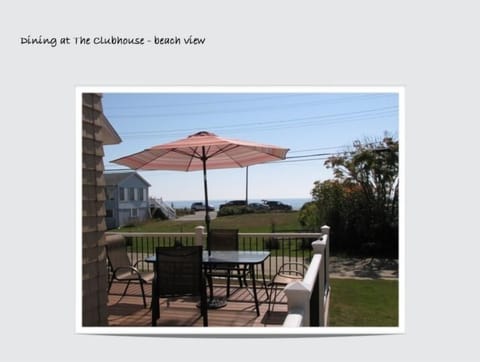 Beach View from the wrap around front deck 