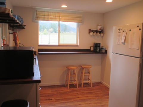 Kitchen looking out toward town
