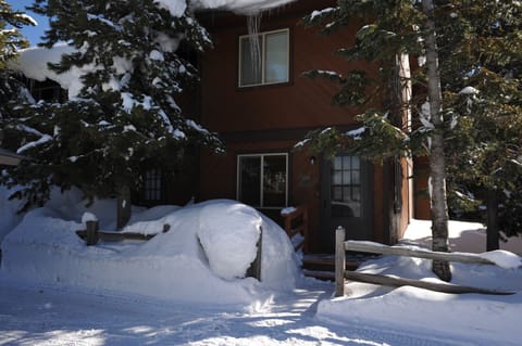 Snowmobile right to the front door