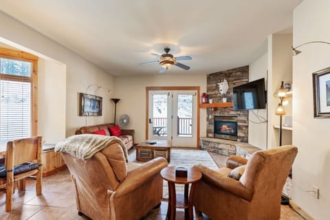 Living Area and Kitchen  and TV with cable only