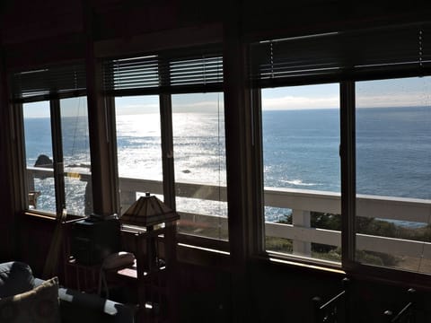 View to ocean from living room.