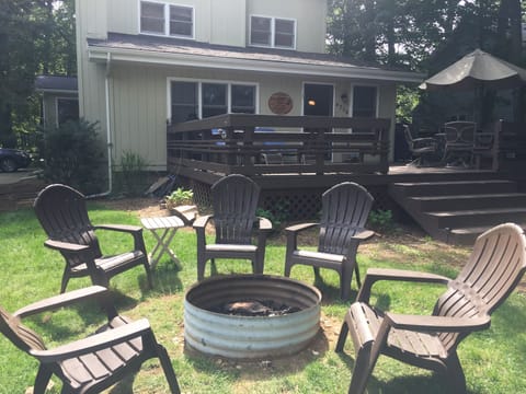 Fire pit, chairs and wood available