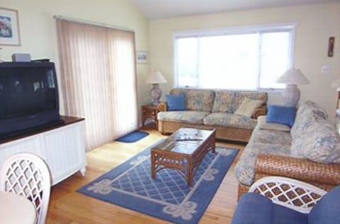 Another View of the Living Area that Goes to the Upper Deck