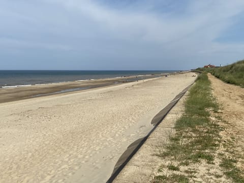 Bacton beach - on the doorstep of the park
