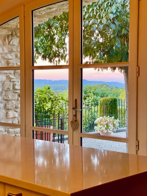 Sunset view from kitchen.