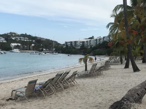 Cowpet Bay Beach is lovely! We have plenty of chairs, kayak rentals, and pool