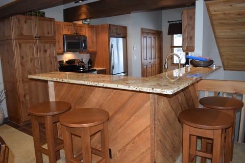 4 large, custom made counter stools for additional seating