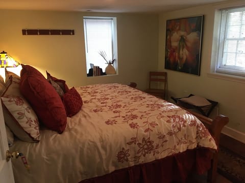 2nd room:  King bed (sleeps 2)
Shared bathroom
