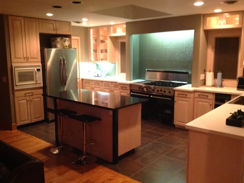 Kitchen - Main Floor (view in the evening)