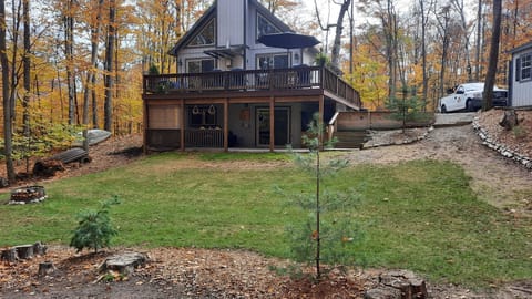 house from the back in fall !!