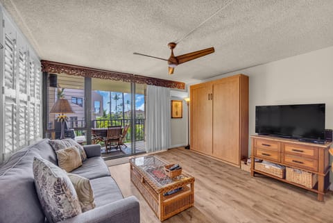 Main living area with murphy bed
