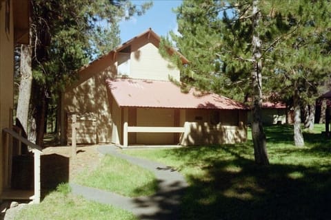 Summer: Front door of cabin