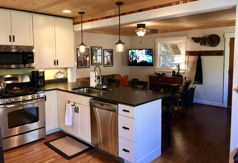 View of den area from kitchen