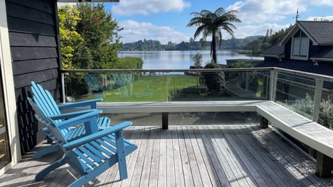 Sheltered private deck