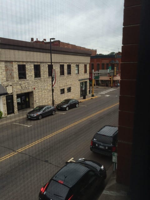 View from apartment looking at the corner of chestnut and main street!