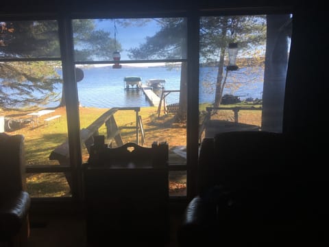 View of the Lake from Family Room.  All windows facing the lake.