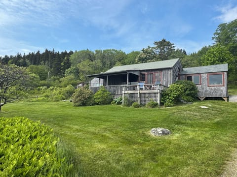Front of property - faces Seal Cove. Best view of the sunset in Seal Cove!