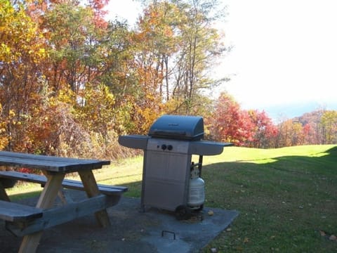 Gas grills all around the complex.
Charcoal grills also available