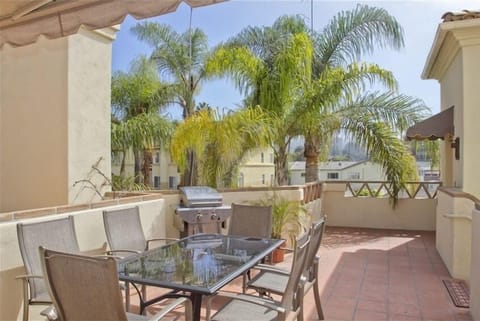 Front patio with gas BBQ.