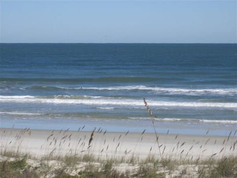 Oceanfront -  view from our ocean front deck and private dune walkover