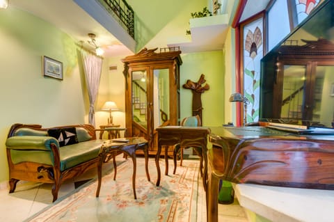 Duplex Apartment consists of Living Room on the Lower Floor and Bedroom Upstairs