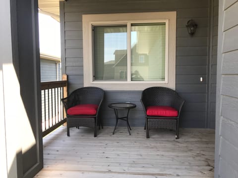 Front porch seating area