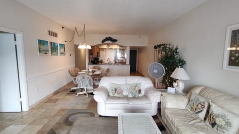 Comfortable Living. Great views of the sunset right from the couch