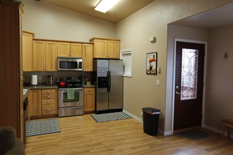 Kitchen with front door