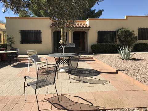 Patio area in front of our entry door.