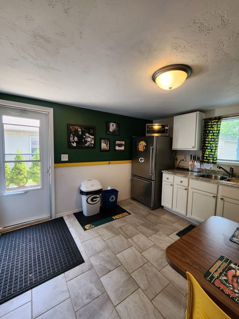 Packer kitchen - everything is Packers even the cabinet knobs