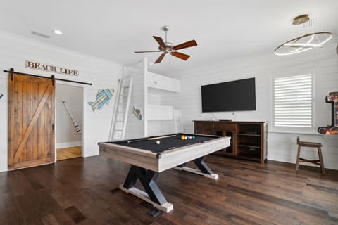 Second Floor Game Room - Bunk Area - Pool Table