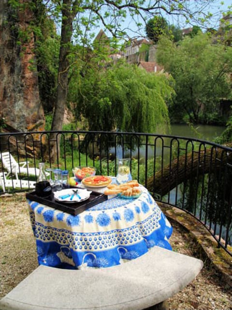 The private patio outside lower en-suite.