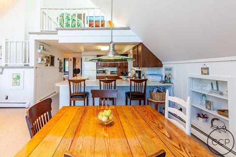 Dining room, view into kitchen. 