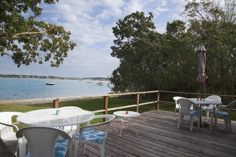 Start and end your day with a beautiful deck view of the harbor