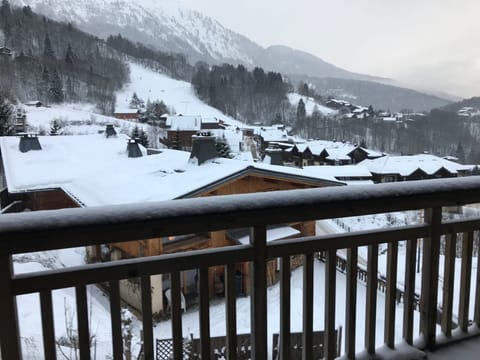 Winter view from balcony. Kandahar race course