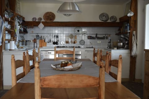the wonderful rustic country kitchen