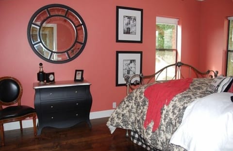 Snuggle into the luxury linens and down filled pillows for a cozy slumber.