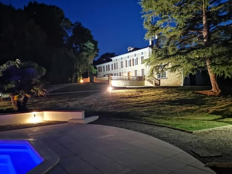 Night view from the pool terrace.