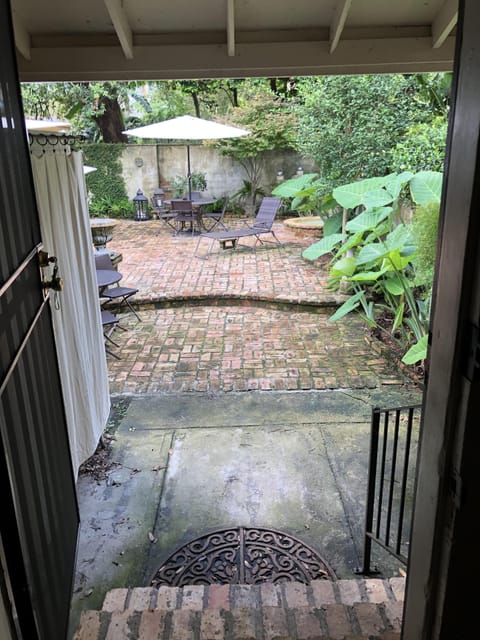 Backdoor leading to the courtyard