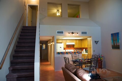 Full view of the LR into the upstairs.