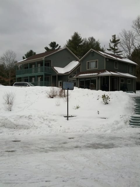 Picture of the Ten bedroom house while standing in front of the 7 bedroom house