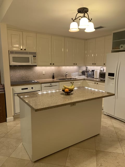 Kitchen with granite counter tops