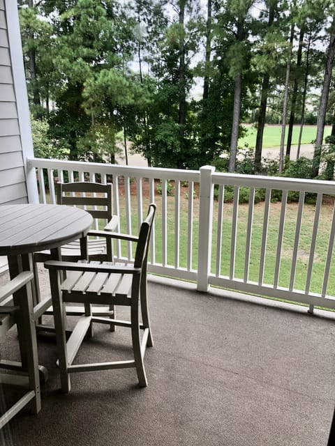 Balcony overlooking the golf course