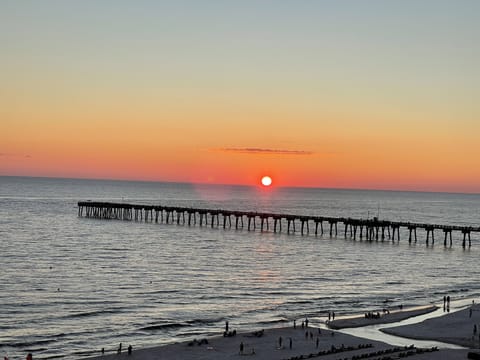 Sunset view from balcony