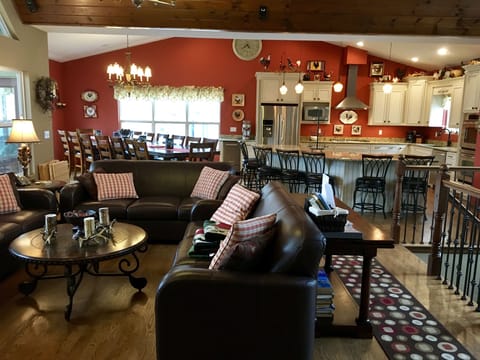 Open room , kitchen, dining and living room