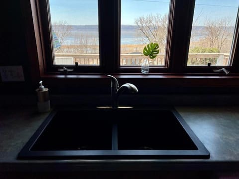 New kitchen sink with a view