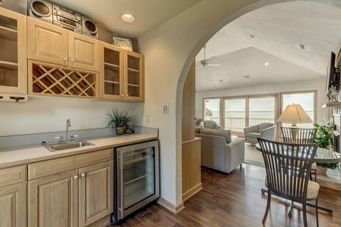 Top-Level Additional Seating with Wet Bar