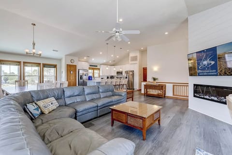 Top-Level Living Room with Deck Access