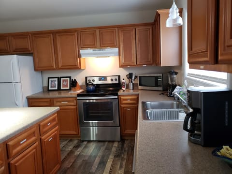 Large fully equipped kitchen