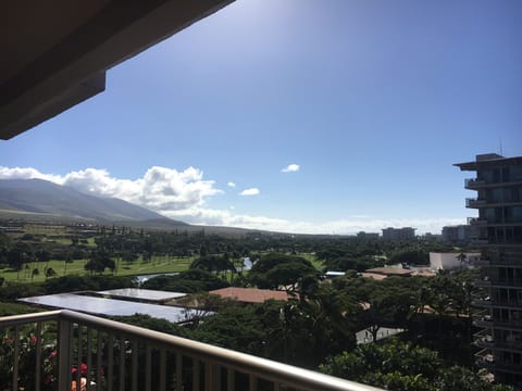 mountain view from balcony